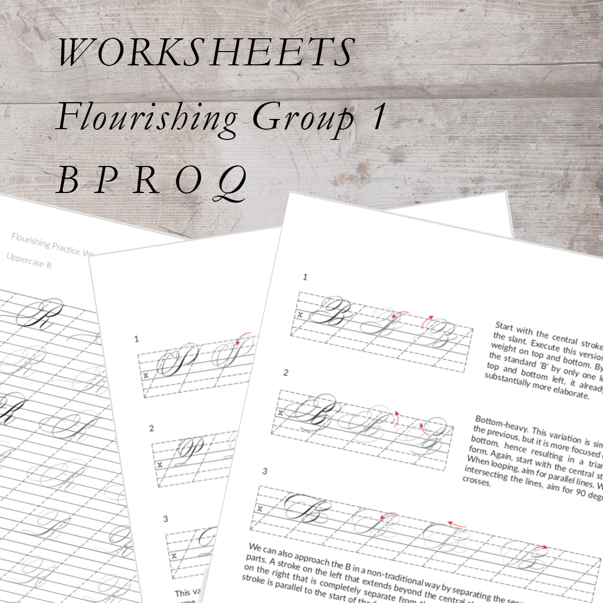 Flourishing Capitals Worksheets Group 1