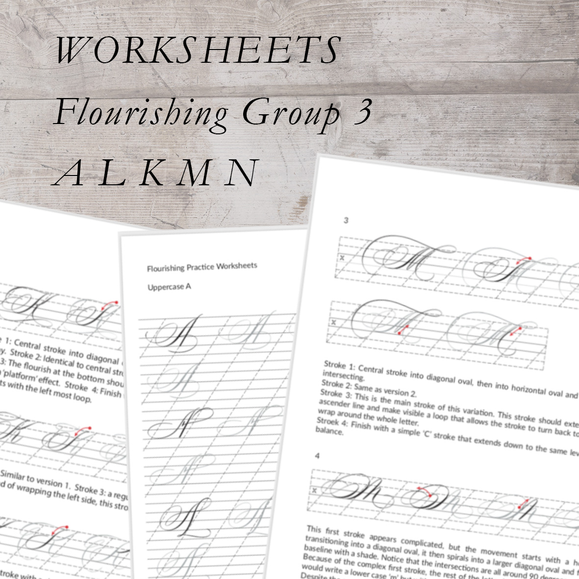 Flourishing Capitals Worksheets 3