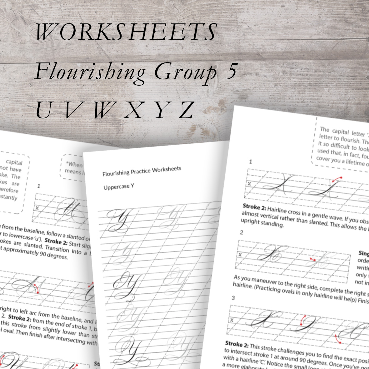 Flourishing Capitals Worksheets 5